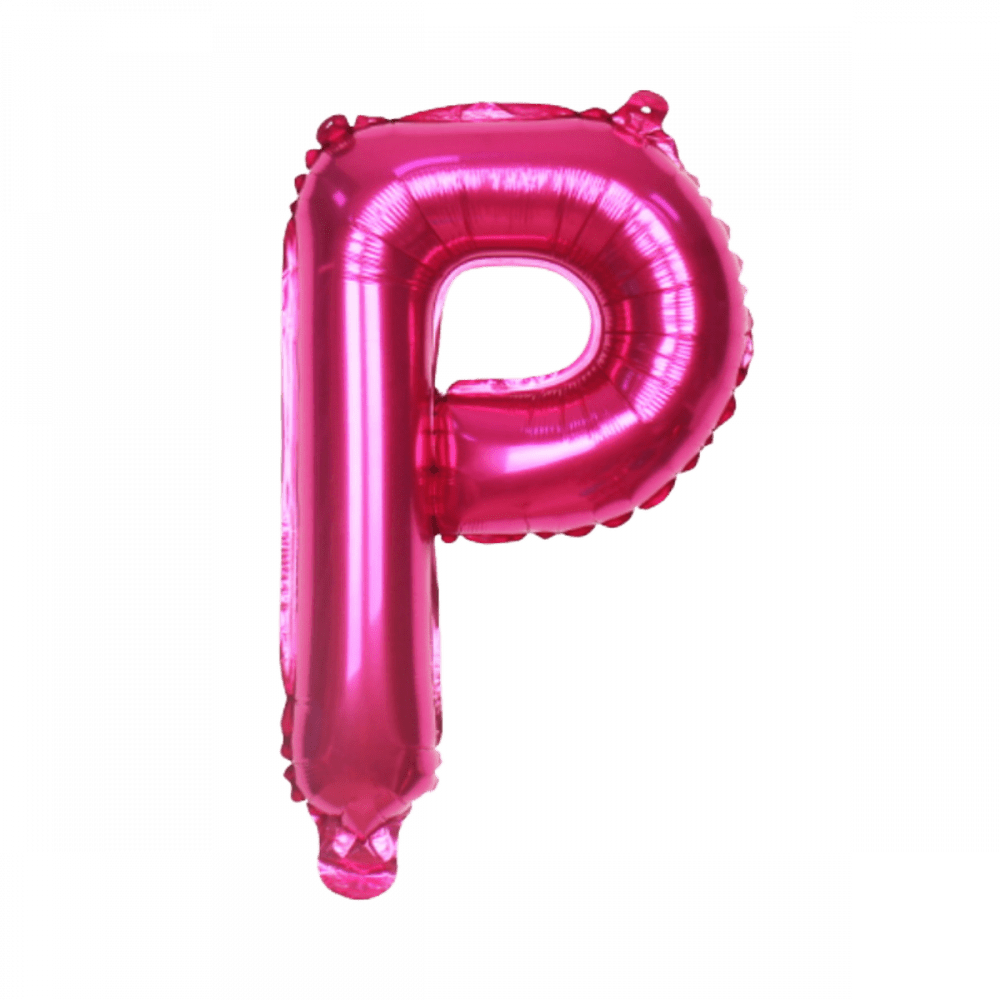 Hot Pink Alphabet Balloons Balloon Party Singapore