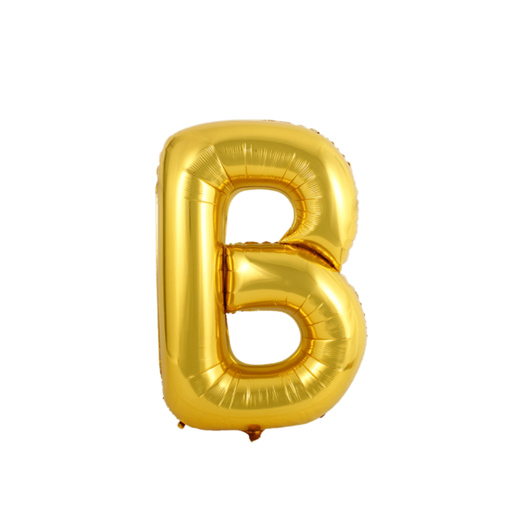 Gold Alphabet Balloons (32 Inch) | Balloon Party Singapore