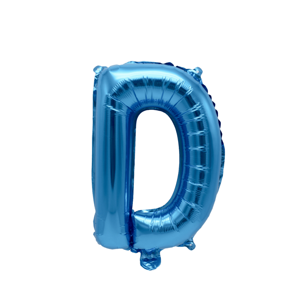 Blue Alphabet Balloons (16 inch) Balloon Party Singapore