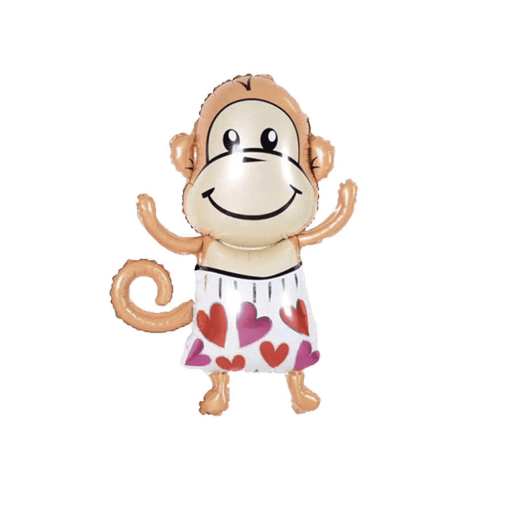 standing-monkey-with-heart-balloon-balloon-party-singapore