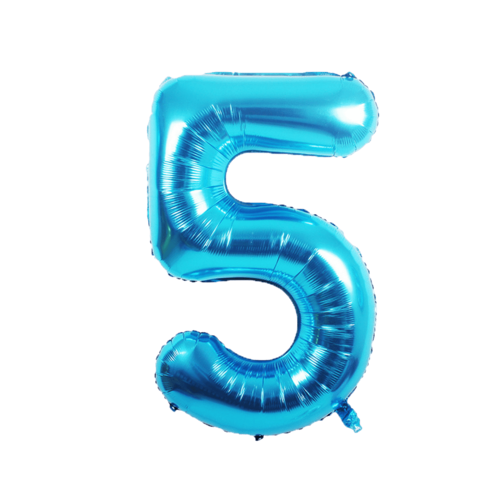 Blue Number Balloons (16 Inch) | Balloon Party Singapore