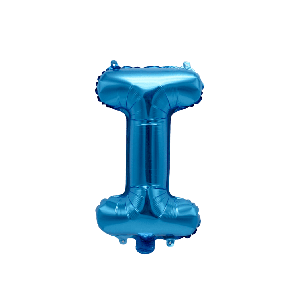 Blue Alphabet Balloons (16 inch) Balloon Party Singapore