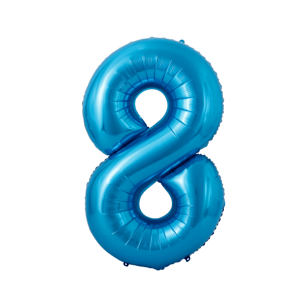 Baby Blue Number Balloons (40 Inch) | Balloon Party Singapore