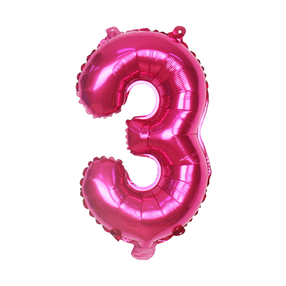 Hot Pink Number Balloons (40 Inch) | Balloon Party Singapore