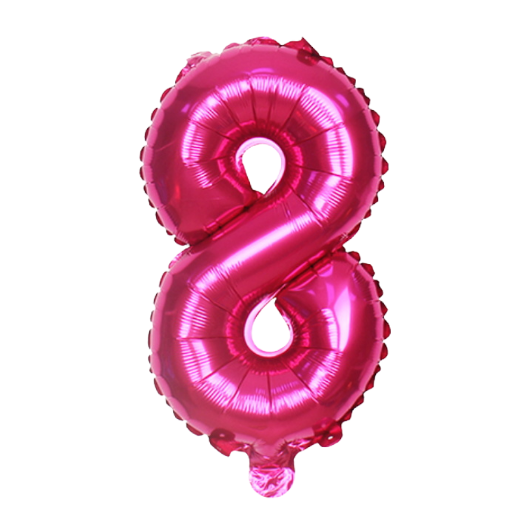 Hot Pink Number Balloons (32 Inch) | Balloon Party Singapore