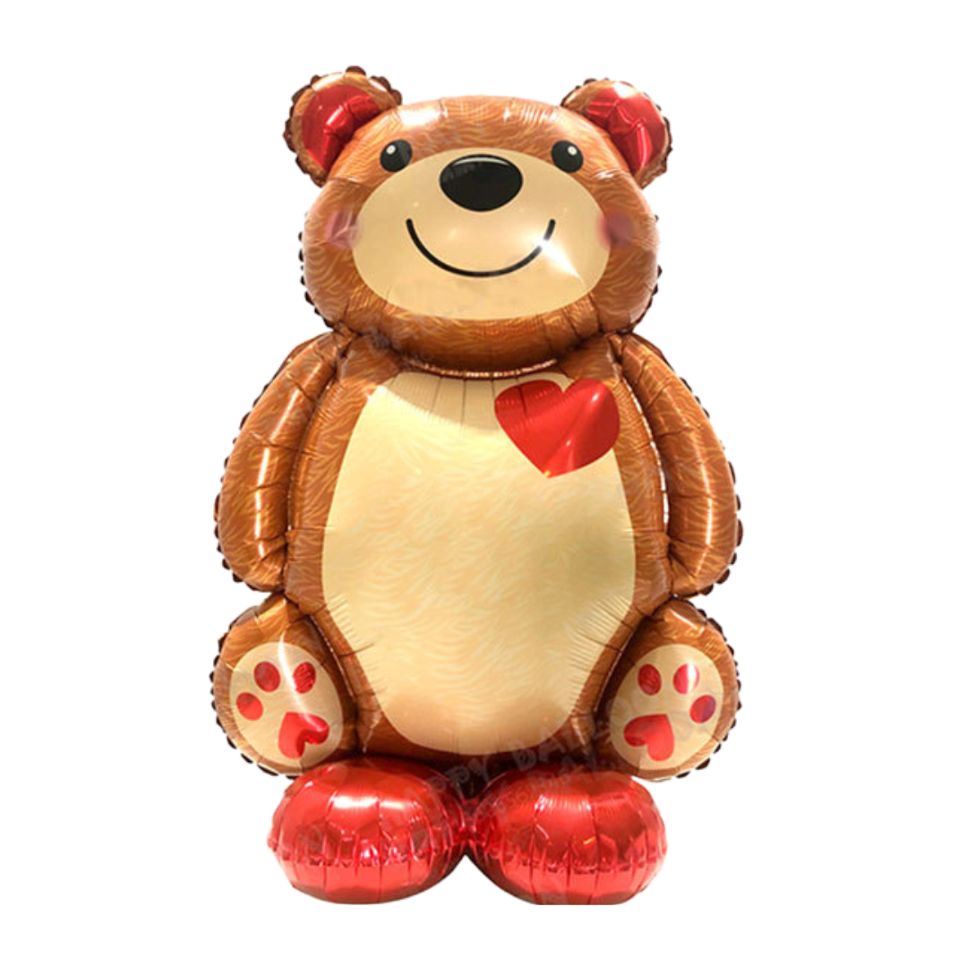 Red Bear Standing Balloon | Balloon Party Singapore